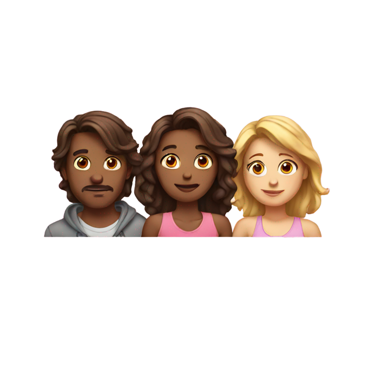 genmoji: love triangle