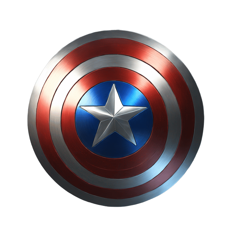 絵文字：captain america shield