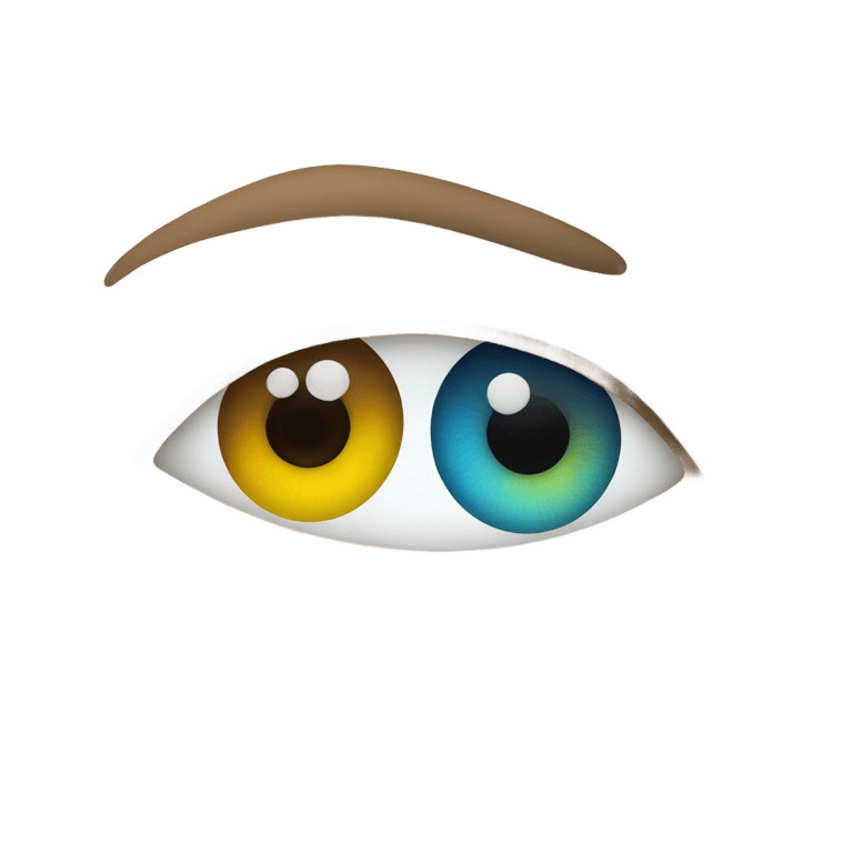 genmoji：不同颜色的眼睛