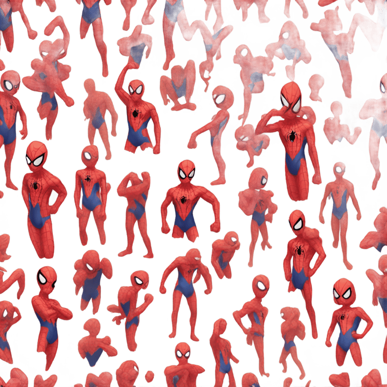genmoji : A thin spider man swimsuit