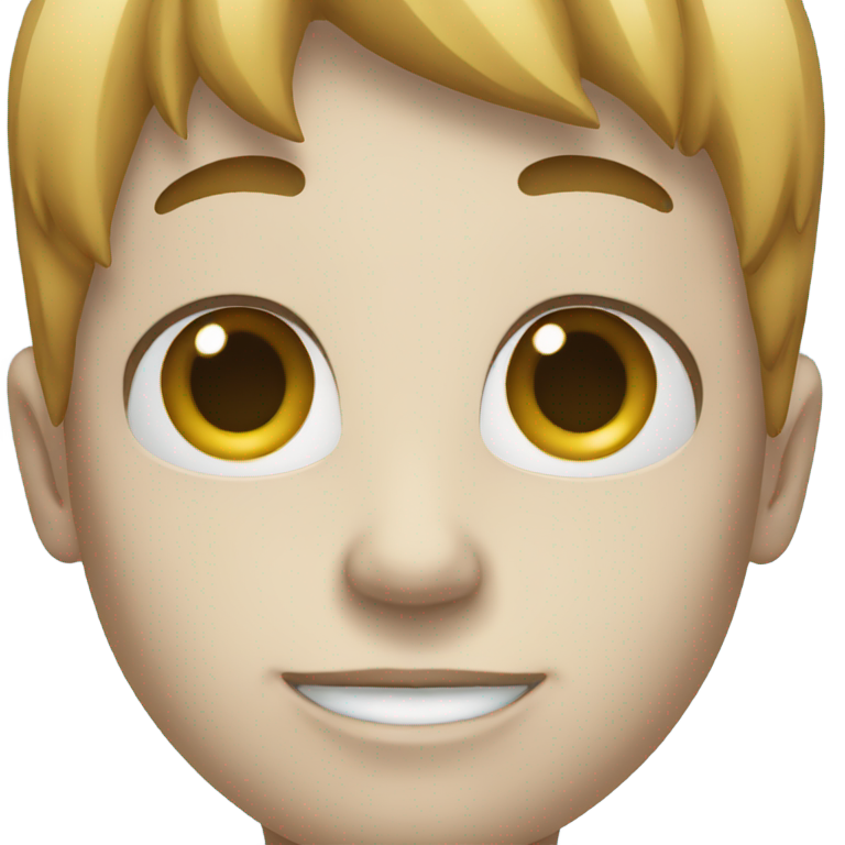 genmoji : Un cercle noir avec un centre bleu clair.