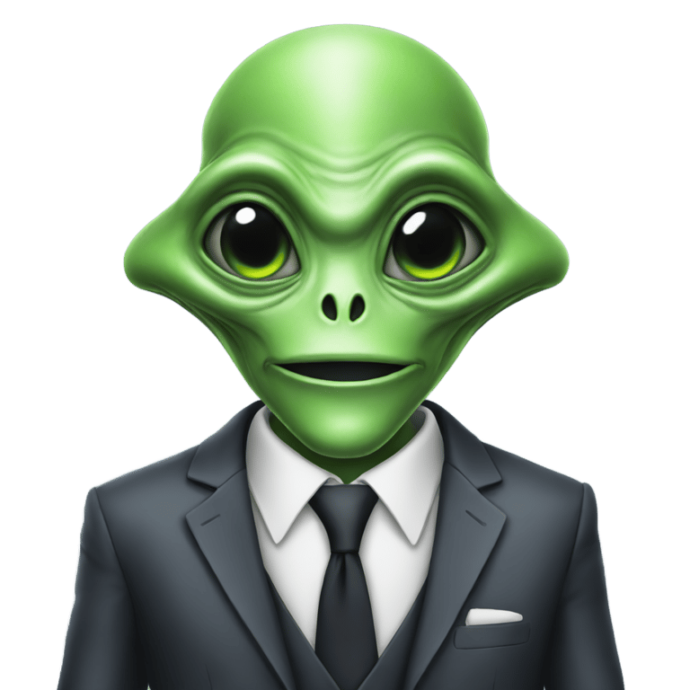 genmoji：alien in a suit