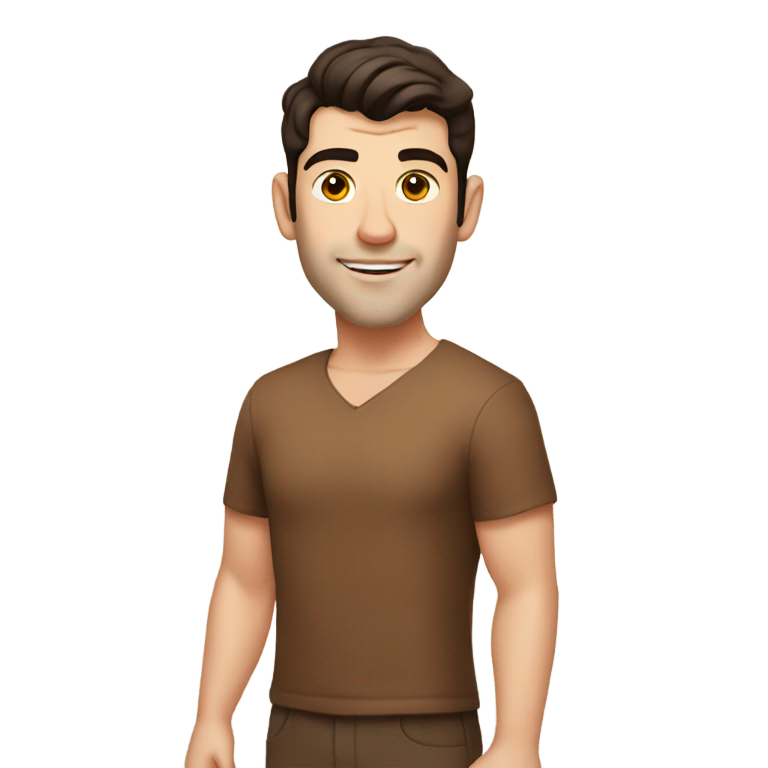 genmoji：马克斯·格林菲尔德穿棕色连衣裙
