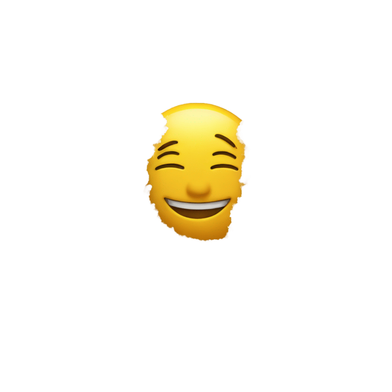 genmoji : Visage souriant devant un tas de sel et reniflant