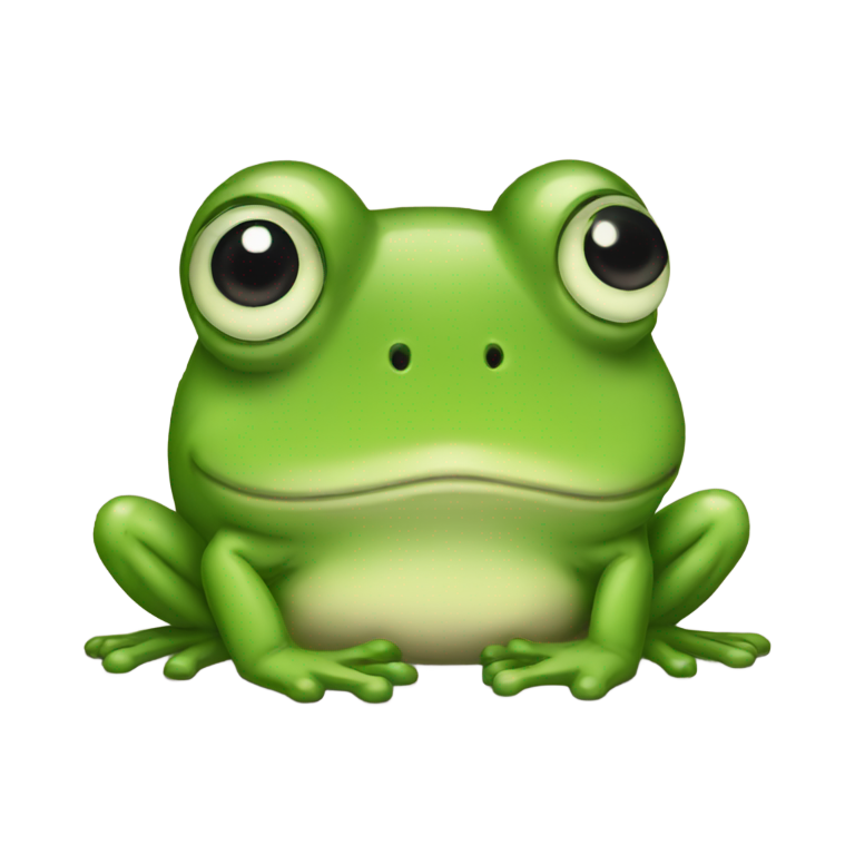genmoji: sad frog