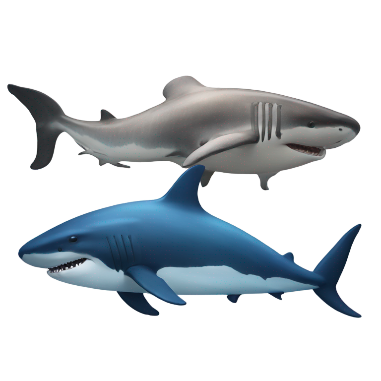 genmoji: Whale + Shark =