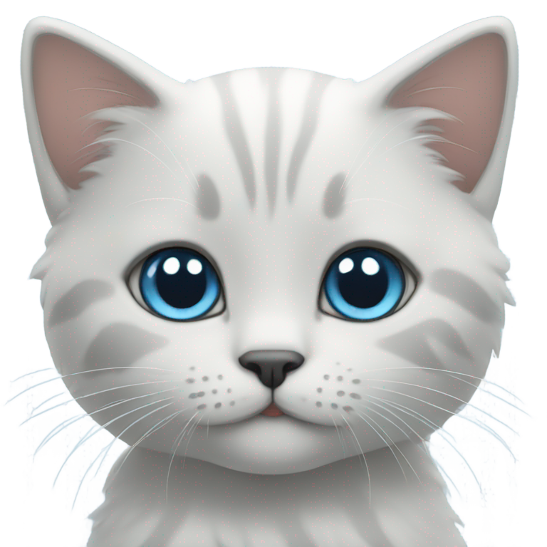 genmoji: blue kitten