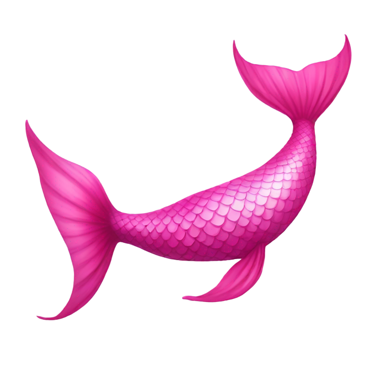 genmoji：可爱的粉红色美人鱼尾巴