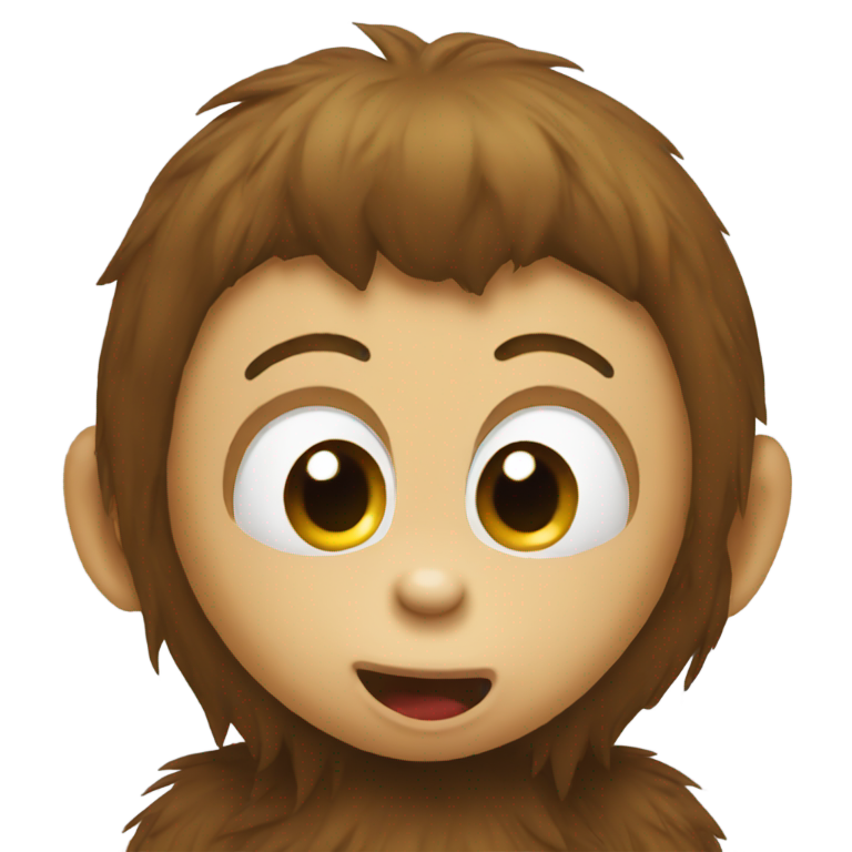 genmoji: Monkey kiss butt
