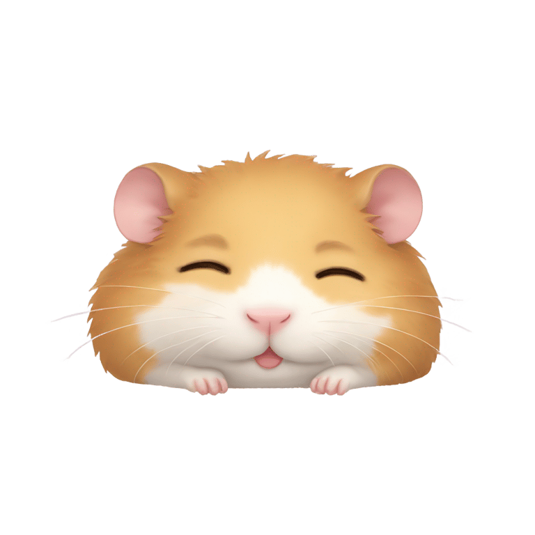 genmoji : Hamster dormant adorablement 💤