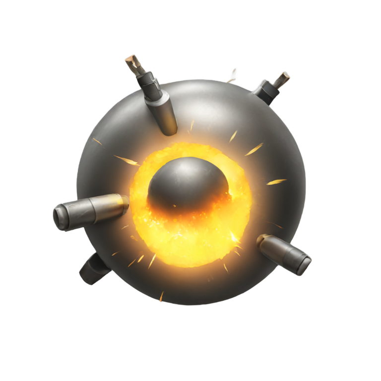 genmoji: bomb with spark