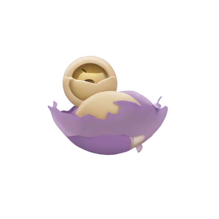 genmoji：无静态画面，无被动存在，仅有运动。紫色。