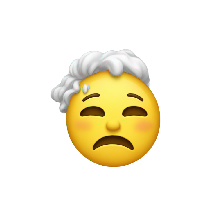 genmoji: Crying saluting emoji