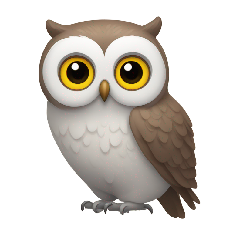genmoji: Skinny duolingo owl