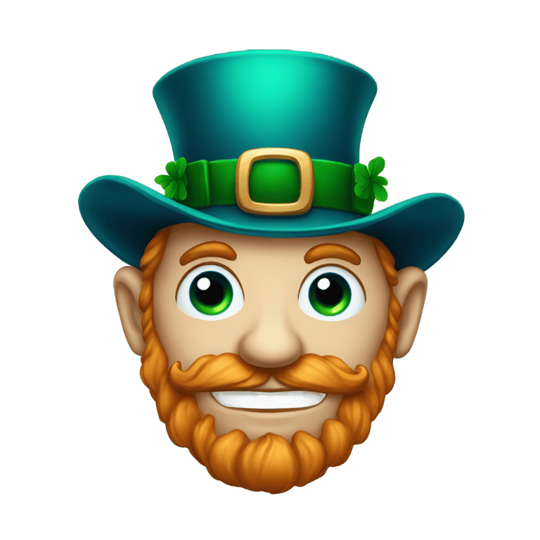 genmoji : Blue eye Leprechaun