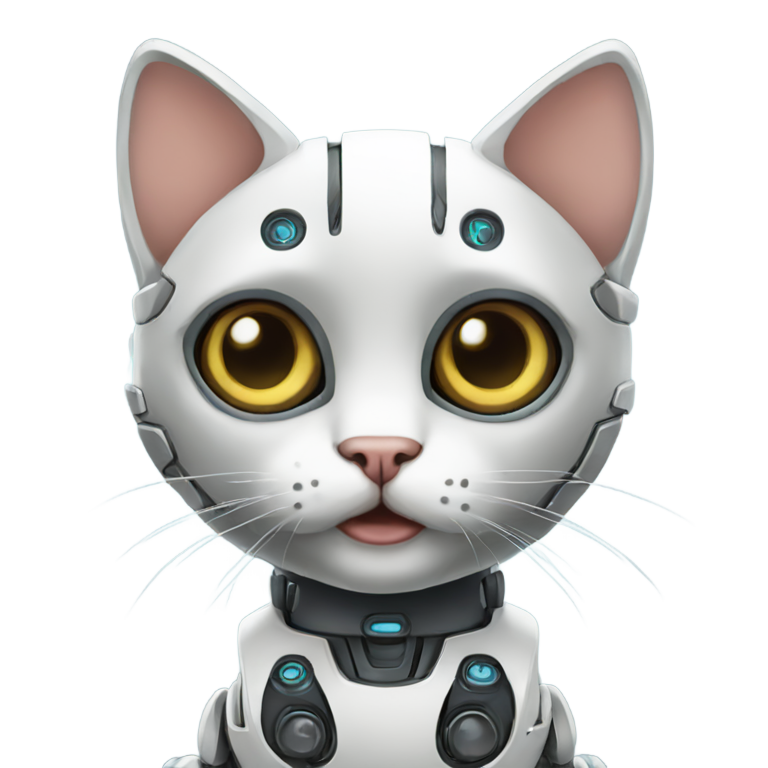 genmoji: A robot kitten sever