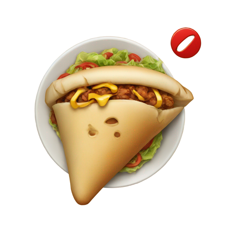 genmoji : shawarma prohibited sign