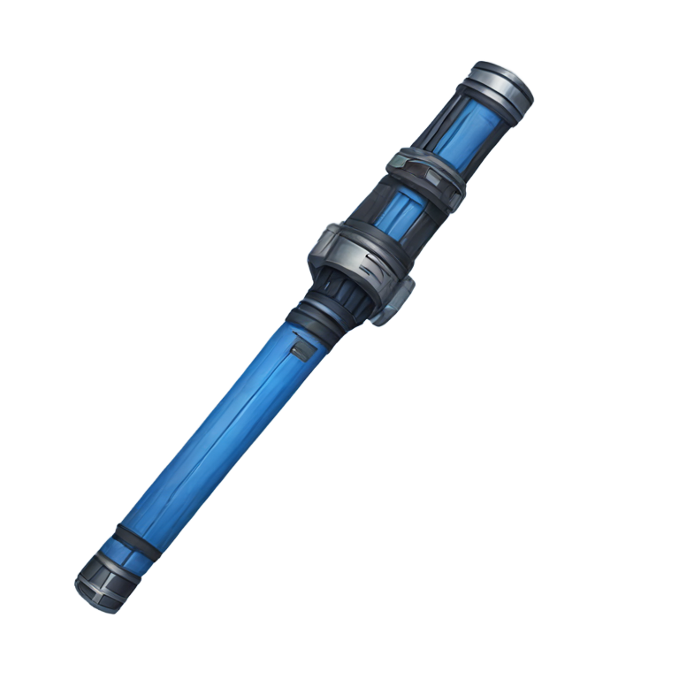genmoji : Sabre laser bleu