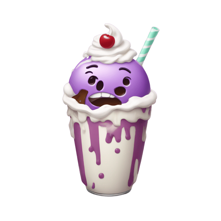 genmoji : Grimace milkshake