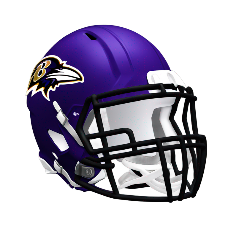 genmoji : Casque des Baltimore Ravens