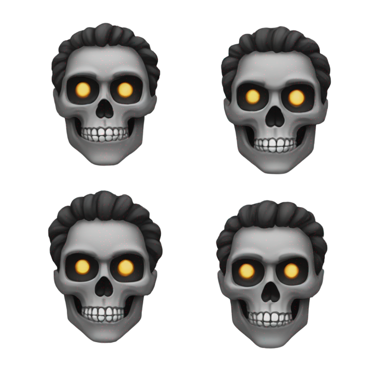絵文字：💀 だけど 🤨