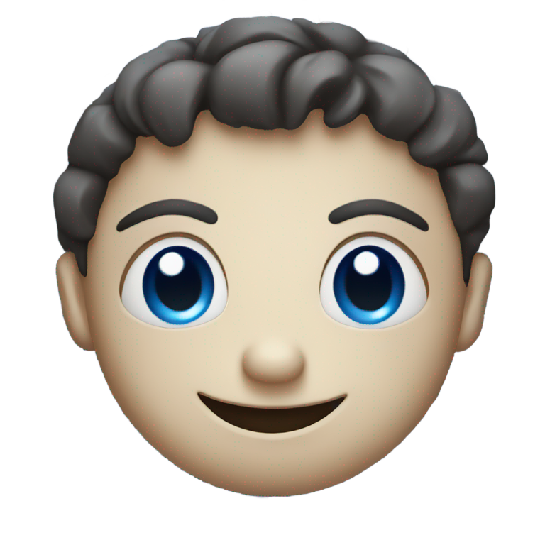 genmoji：蓝色拼图笑脸