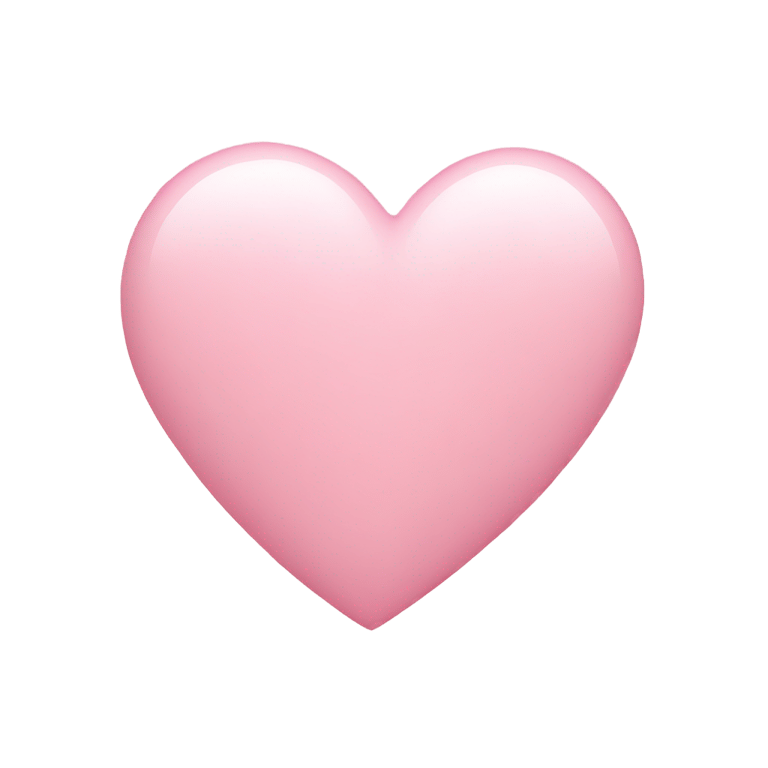 genmoji : Cœur rose clair