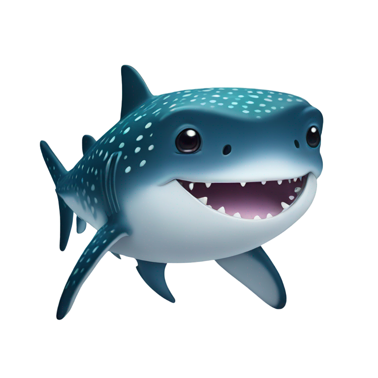 genmoji: Cute lil whale shark