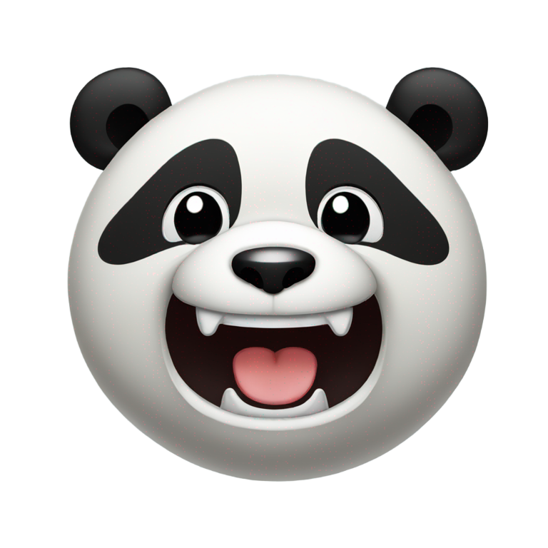 絵文字：パンダの笑顔絵文字