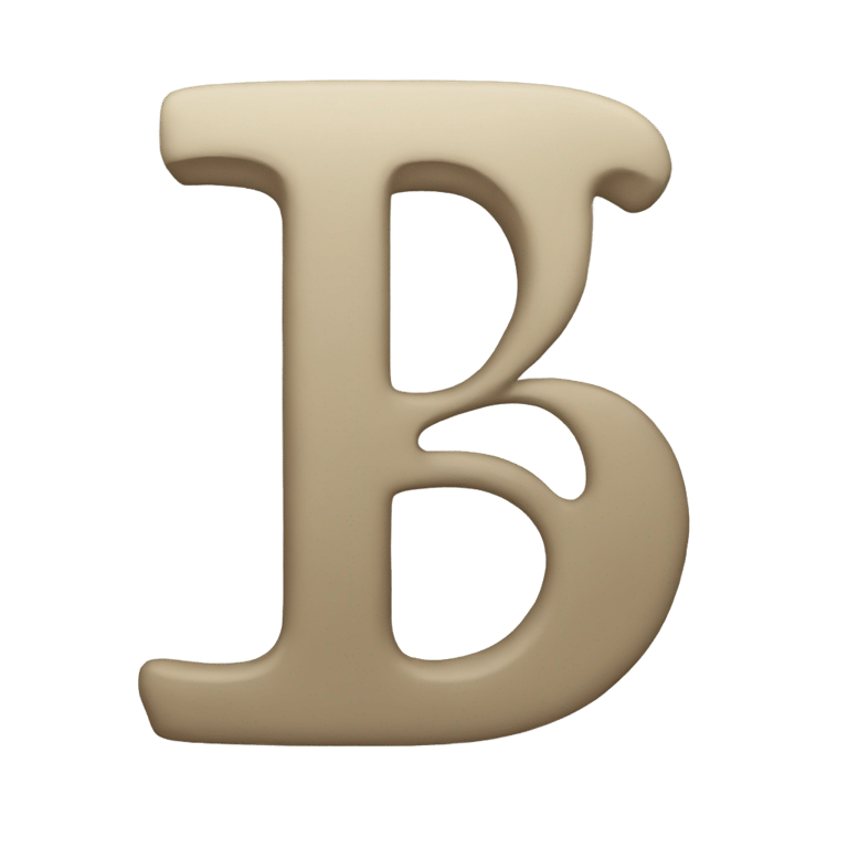 genmoji：字母"B"