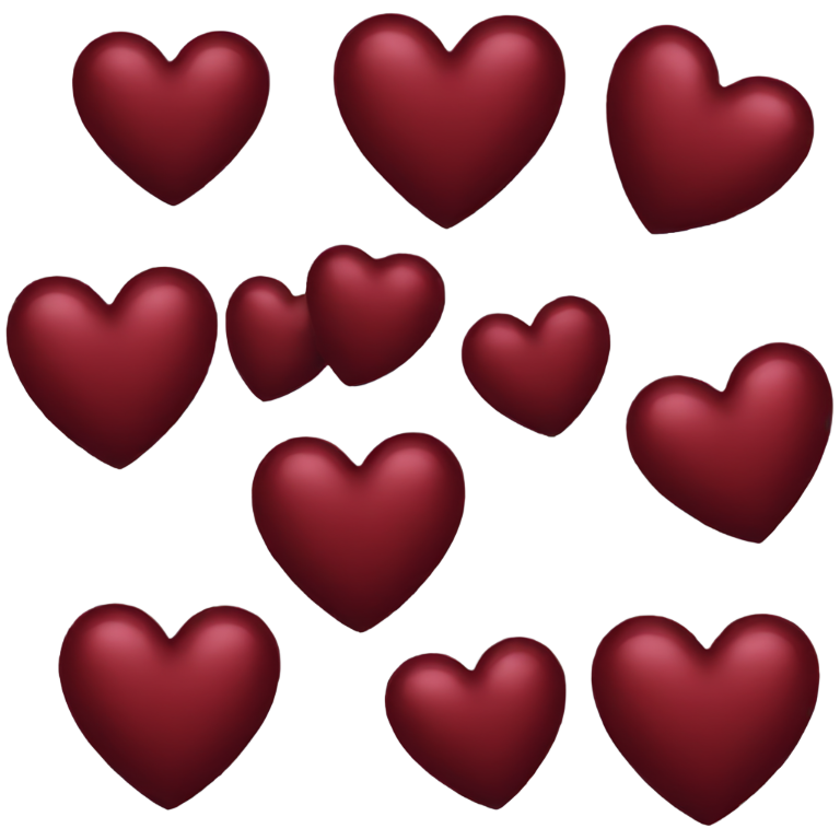 genmoji：dark red heart
