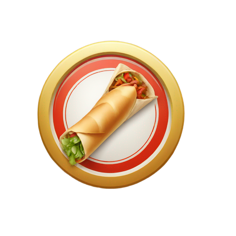 genmoji : symbol "shawarma prohibited sign"