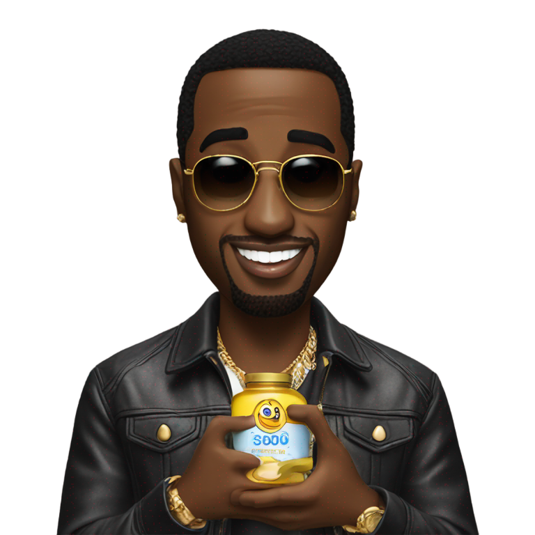 genmoji: P diddy with baby oil