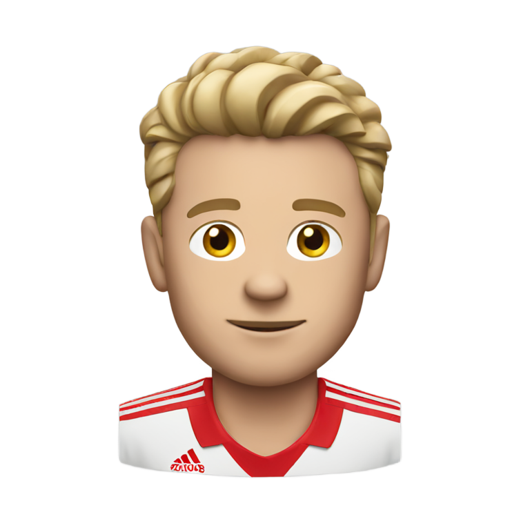 genmoji: a man in a man united shirt