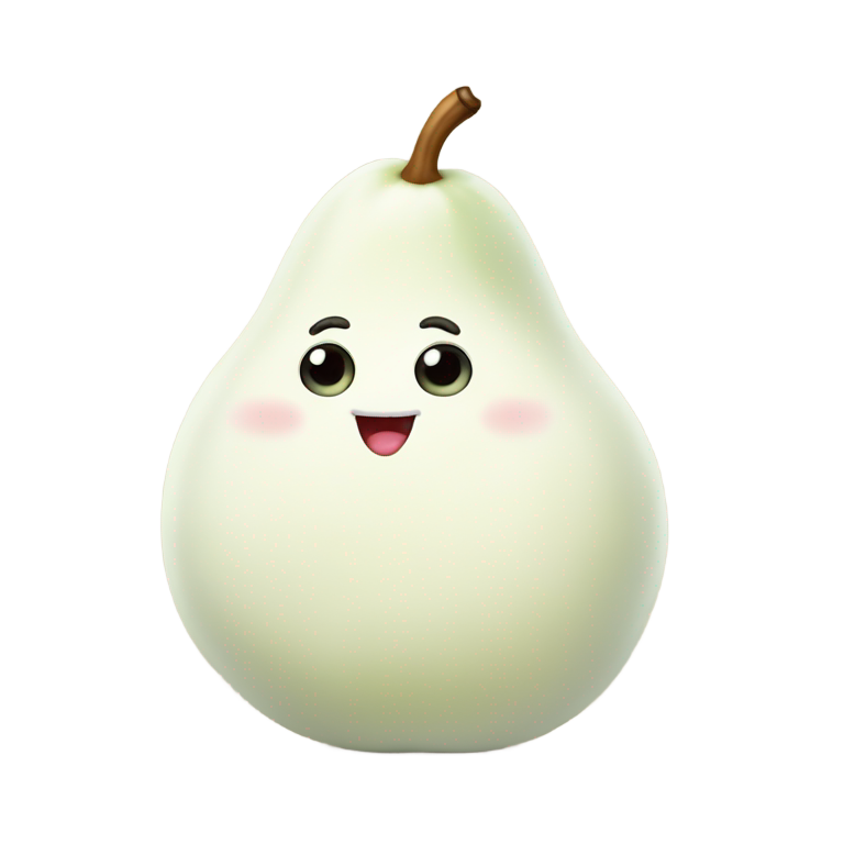 genmoji：毛茸茸的梨子