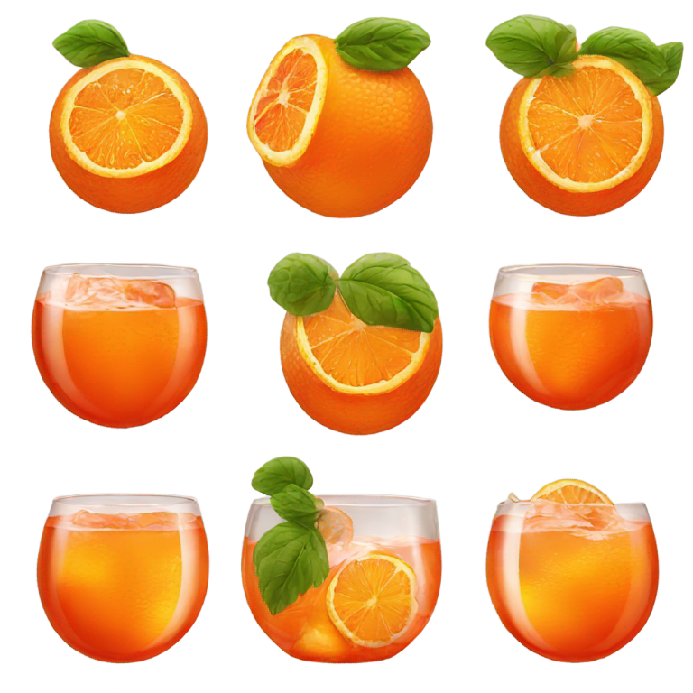 genmoji：一瓶Aperol
