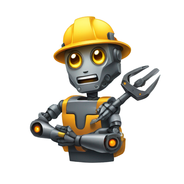 genmoji：机器人矿工带工具