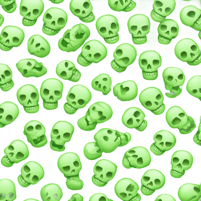 genmoji: The Grass green Skull