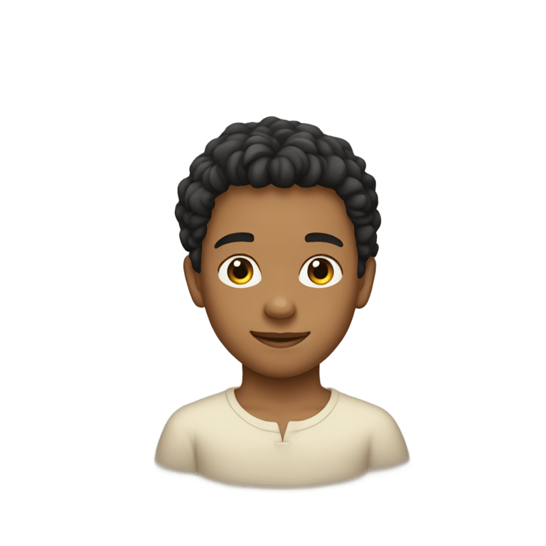 絵文字：young prince without beard