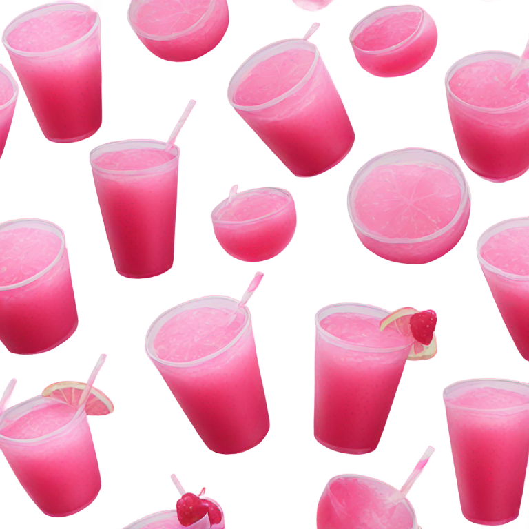 genmoji: pink drink aestheticcc