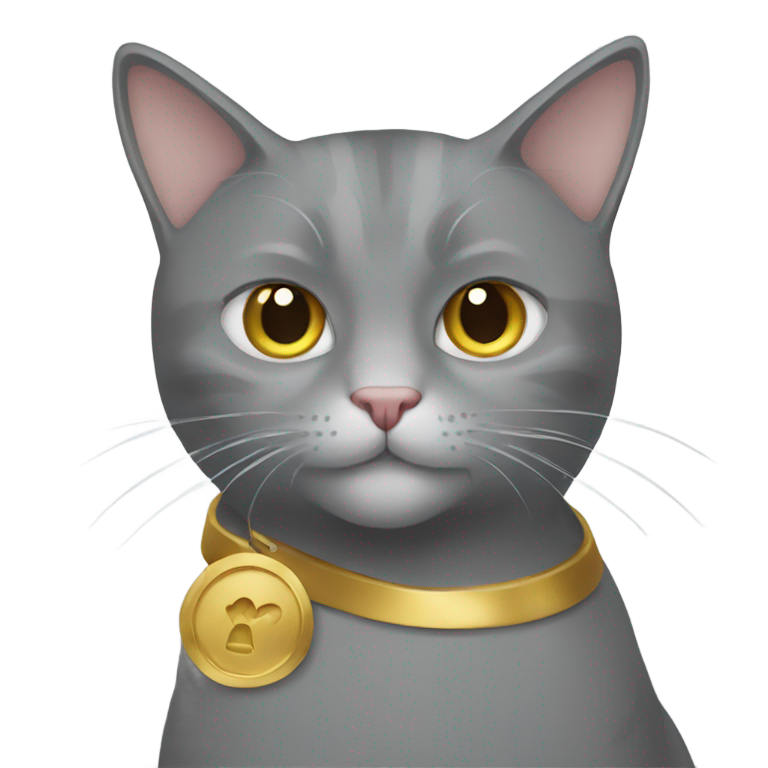 genmoji: A gray cat and a gold one