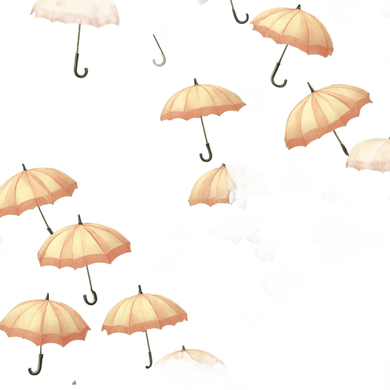 絵文字：vintage floral umbrella