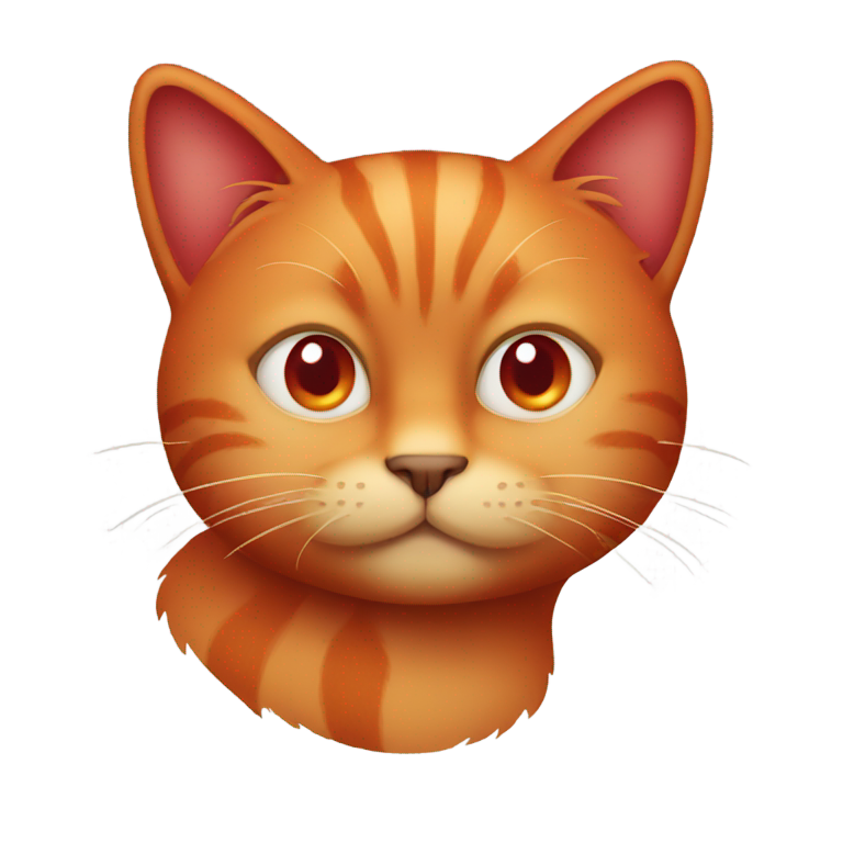 genmoji：一只独眼红猫