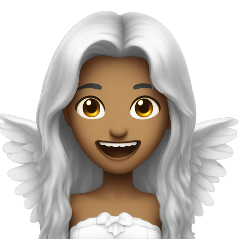 genmoji: angel fangs