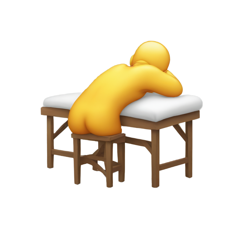 絵文字：背中の痛み