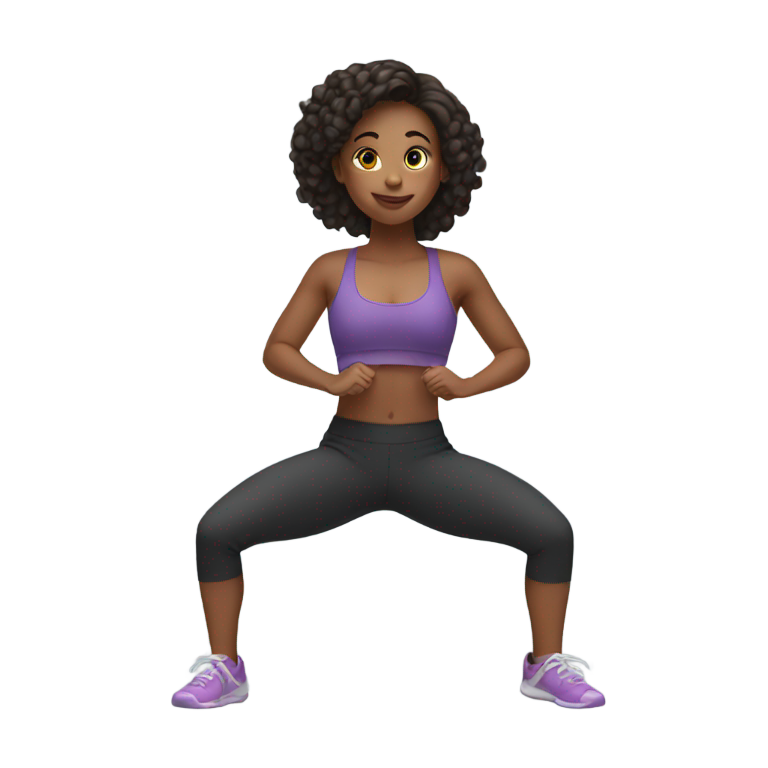 genmoji：女孩做臀桥运动