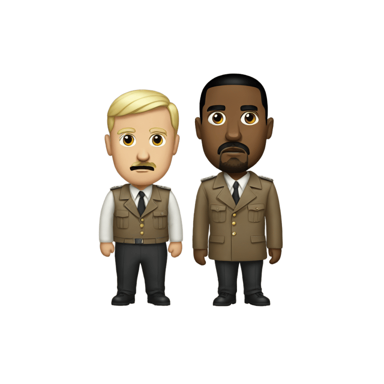 genmoji : Hitler avec Kanye West