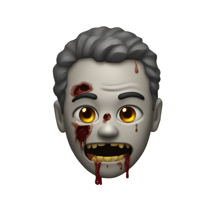genmoji: The mutilated corpse in my dark basement