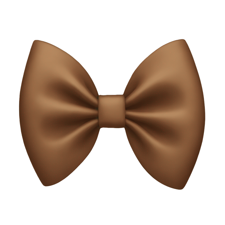 genmoji：棕色 bow