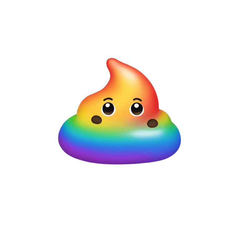 genmoji：彩虹便便